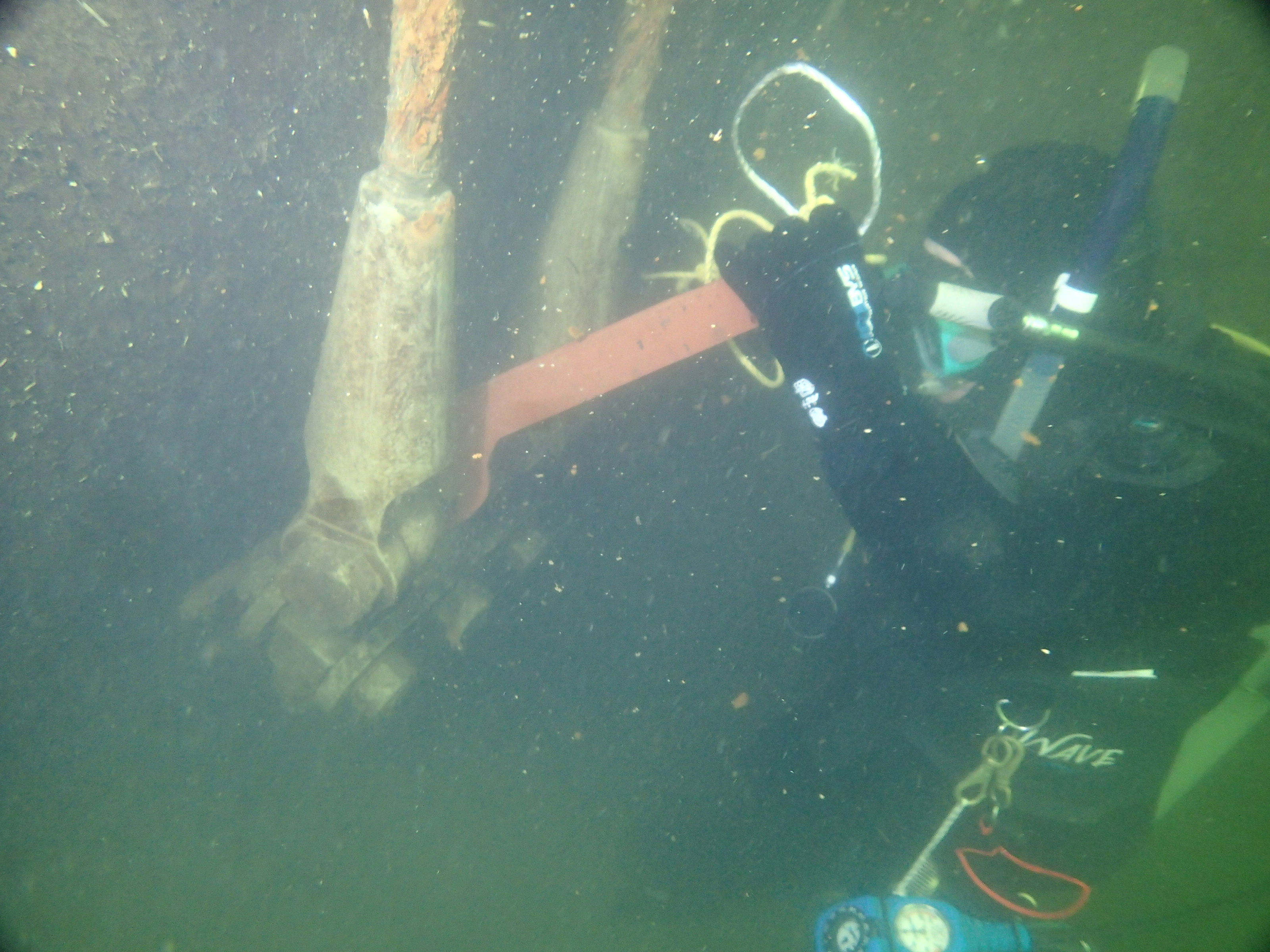 水中ワイヤーロープ点検