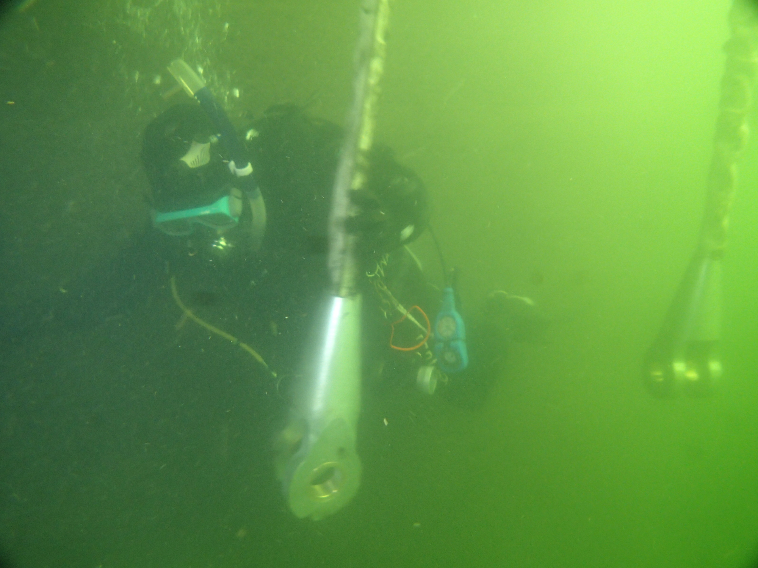 水中ワイヤーロープ点検